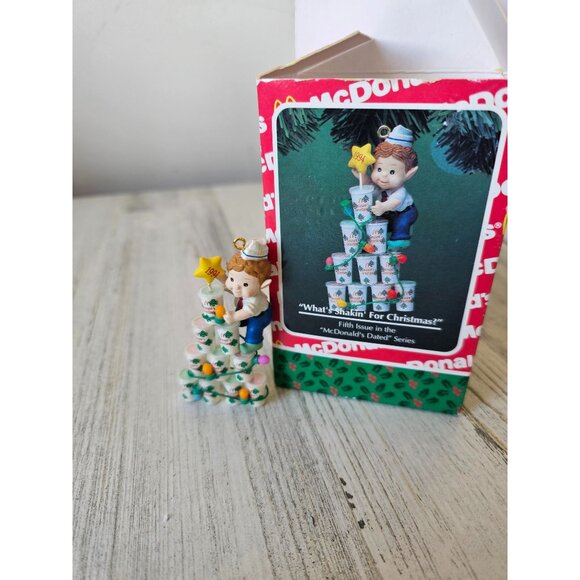 Enesco what's shakin shake Xmas McDonald's fifth ornament vintage Xmas tree 5926 - Picture 1 of 9